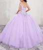 Uit Schouder Sprankelende Tule Quinceanera Baljurk Kenmerken Sweetheart Neck Line, Beaded Bodice Ball Jurk Prom Dress