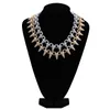 Big Studded Mens Chain Spike Collier Choker18mm 18K Plaqué Or Zircone Punk Hip Hop Rappeur Plein Diamant Bijoux Cadeaux pour Les Gars En Gros