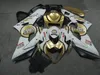 Injektionsgjutning Fairings för Suzuki GSXR1000 2005 2006 Vitguld Motorcykel Fairing Kit GSXR1000 05 06 FR10