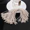 1000pcs lot Seal Tag Cotton Strings Bullet Plug Loop Lock Cord Fastener Plastic Buckle Head Snap Rope Thread Hang Tags Bags 2527