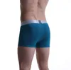 Tytazon Mens Underwear Logotipo Central Algodão Slim Fit Boxer Troncos Calções Pernas Hemming Designless Sem Passeio com Fly White
