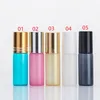 5ml 10ml Glass Aromatherapy Essential Oil Roller Roll on Bottles Refillable Bottles with Ball & Brushed Cap F949