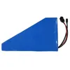 NO TAX High power 52V 20AH Lithium Battery Pack 14s 52V Triangle Battery For Eike 1000W Motor with BMS+Charger