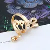 Band Rings Fashionable Grace Colorful Rhinestone Peacock Ring Lady Personality Alloy Hand Ornament Design Index Finger Size #16-#20