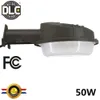 Disponibile + UL DLC LED Wall Pack Light 20W 30W 50W 60W 80 100W 120w Lampada da giardino a LED per montaggio a parete per esterni AC90-277V