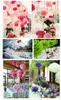 50pcs 10inch (25cm) Pompon 티슈 페이퍼 퐁퐁 꽃 키스 공 홈 장식 축제 파티 용품 결혼식 호의
