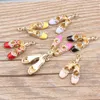 50PCS Enamel Ballet Shoes Charms 1727mm Ballerina Dance Charm Good For DIY Craft Jewelry Making 8 colors3549636