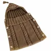 2017 pasgeboren zachte baby slaapzakken winter warme wol gebreide brei envelop peuter swaddle wrap dekens wandelwagen footmuff