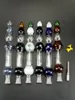 6 Color Nector Collector 6 Colors Without 14mm Titanium Nail Straw Concentrate Dab Straw Nectar Collector No GR2 Titanium Tip Glass Bong