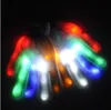 LED Flash Rainbow Rękawice Halloween Boże Narodzenie Party Ghost Dance Kolorowe Rave Light Up Finger Rękawiczki Magiczna Dzianina Rękawica Hurt