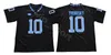 Neuer Stil Mitchell Trubisky Fußball North Carolina Tar Heels Trikots College Schwarz Alternate Weiß Blau Team Ed University