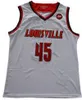 Men College Basketball Donavan Mitchell Jerseys 45 Breathable Pure Cotton For Sport Fans All Stitched Team Red Away Black White Color High Quality