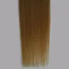 Nastro per capelli Ombre brasiliano Remy nelle estensioni dei capelli umani Trama della pelle da 100 g Nastro dritto da 40 pezzi nelle estensioni Capelli vergini brasiliani Grado 8A