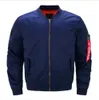 Mens Jackets Autumn Winter Male Solid Color Coats Spring MA1 Bomber Jakcet Mans Pilot Outerwear