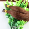 Auburn Brown #33 Stick-Tip-Erweiterungen Brasilianisches menschliches Haar 100 Strands 100 Gramm gerade Keratin I-Tip menschliches Haarverlängerungen