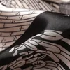 N.XINZHE Bahar Man-Yapımı İpek Casual Bluz Yaz Kadın Uzun Kollu Turn-down Yaka Baskı Ofis Bluz Gömlek Kadın Üstleri