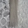 Silvergrå Straight Keratin Human Fusion Hair Nail U Tip Machine Made Remy Pre Bonded Hair Extension 16 "20" 1g / s "26" 14 "1g / s