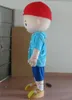 2018 Alta calidad Buena visión y buena ventilación un disfraz de mascota de niño pequeño con sombrero rojo para que los adultos usen