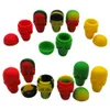 5pcslot 15ml skull containers assorted color silicone container for Dabs Round Shape Silicone Containers wax Silicone Jars Dab co2431460