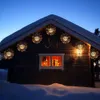 DIY OUTOMEN Vattentät Jul LED-strängljus Fyrverket Batteri Dekorativa Fairy Lights för Garland Patio Bröllop