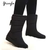 Winter Stiefel Warme Unten Plüsch Mädchen Schnee Stiefel Damen Wasserdichte Quaste Schnee Schuhe Warme Weibliche Frauen Schuhe 35-40