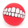 Pet Puppy Dog Funny Denti Ball Chew Sound Cani Gioca a giocattoli Animali domestici Dog Puppy Ball Denti Giocattolo sonoro in silicone