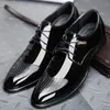 أسود مصمم أحذية أكسفورد الرسمية للرجال أحذية الزفاف الجلود إيطاليا أشار تو الرجال الأحذية 2018 ساباتو أكسفورد masculino