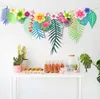 Banner Flagi 3 -metra Paper Party Bell Garland Dekoracja Bunting na urodziny Wesele Event Baby Shower Green Forest Style