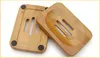 Natural Bamboo Soap Dish Soap Tray Holder Storage Soap Rack Plate Box Container for Bathroom W7235