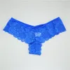 New Sexy Lace Thong Panties Good Elastic Underwear Women Mini Gstring G String V Back Strappy Brazilian calcinha5015561