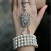 Fashion 1 Pieces Bridal The Great Gatsby 1920s Chain for Wedding Jewelry Stretch Bracelet Lady And Girls' Gift