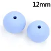 100 peças / lote 12mm redondo forma de silicone beads para o colar de enfermagem diy graduação de mastigar grânulos