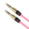 3.5mm Auxiliary Cable Audio Cable Male To Male Flat Aux Cable for mp3 moblie phone Car