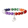 Yoga 7 Chakra Baum des Lebens Armband Naturstein Perlen Stränge Armbänder Damen Herren Modeschmuck wird und sandig