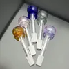 Coloured large glass casserole Glass Bong Water Pipe Bongs Pipes SMOKING Accessories Bowls