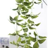 The Artificial vine simulated green rattan for the valentine's day home garden decorations with 5 branches of the leaf BP055