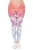 DHL GRATIS !! 10st / Lot Mandala Ombre Leggings Kvinnor Skriv ut Yoga Arbeta Legging Stretchy Byxor Plus Size Leggings 4 Färger