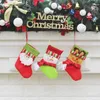 Weihnachtsstrümpfe handgemachte Kunsthandwerk Kinder Süßigkeiten Geschenk Weihnachtsmann Tasche Claus Schneemann Hirsch Strumpf Socken Weihnachtsbaum Dekoration Spielzeug Geschenk #59 60 61