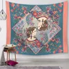 vacker boho bohemian tapestry vintage blommig indisk vägg hängande dekoration för hem elefant marockansk tapiz dekor