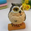 Artificial Animal Owl Miniature Fairy Garden Hem Hus Inredning Mini Craft Micro Landskapsarkitektur Dois DIY Tillbehör ZA5827