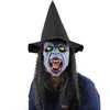Halloween Dark Night Witch Mask Horror LaTex Witch Mask for Haunted House Halloween Cosplay Party Night Club