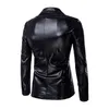 Yeni Siyah Gümüş Adam Takım Blazer Altın Pullu Eril Maskülle Blazer Çift Düğme Çift Elbise Ceket Boş zamanlar Blazer Erkekler Büyük SI6223023