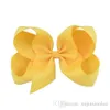 Menina de 6 polegadas Crianças Cabelo Bow Boutique Grosgrain Ribbon Clipe Hairbow Grande Bowknot Pinwheel Hairpins