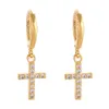 Cross Dangle Earrings Religious Jesus Stone Earrings Jewelry Crucifix Christian