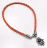 Partihandel 30st Blandade Hamsa Hand Evil Eye String Armband Lucky Charms Läder DIY