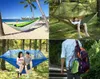 Siła Mosquito Net Portable Extra High Camping Hammock Lekkie wiszące łóżko Trwałe pakietowe łóżko 3 Color256b