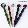 Vidro Dabber para óleo e cera de vidro Oil Rigs Dab vidro Cap Para Vapor Dab prego Quartz Enail