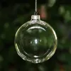 結婚式の安物の宝石の装飾品クリスマスクリスマスボール澄んだプラスチック結婚式のボール3 "/ 80mmクリスマスツリーの装飾品W7447