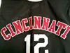 Pas cher Oscar Robertson Jersey 12 University Basketball Cincinnati Bearcats College Jerseys Hommes Noir Couleur Sport