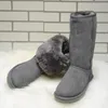 Haute qualité WGG botte femmes classique s'agenouiller bottines noir gris châtaigne bleu fille dame grand hiver neige chaussures US
